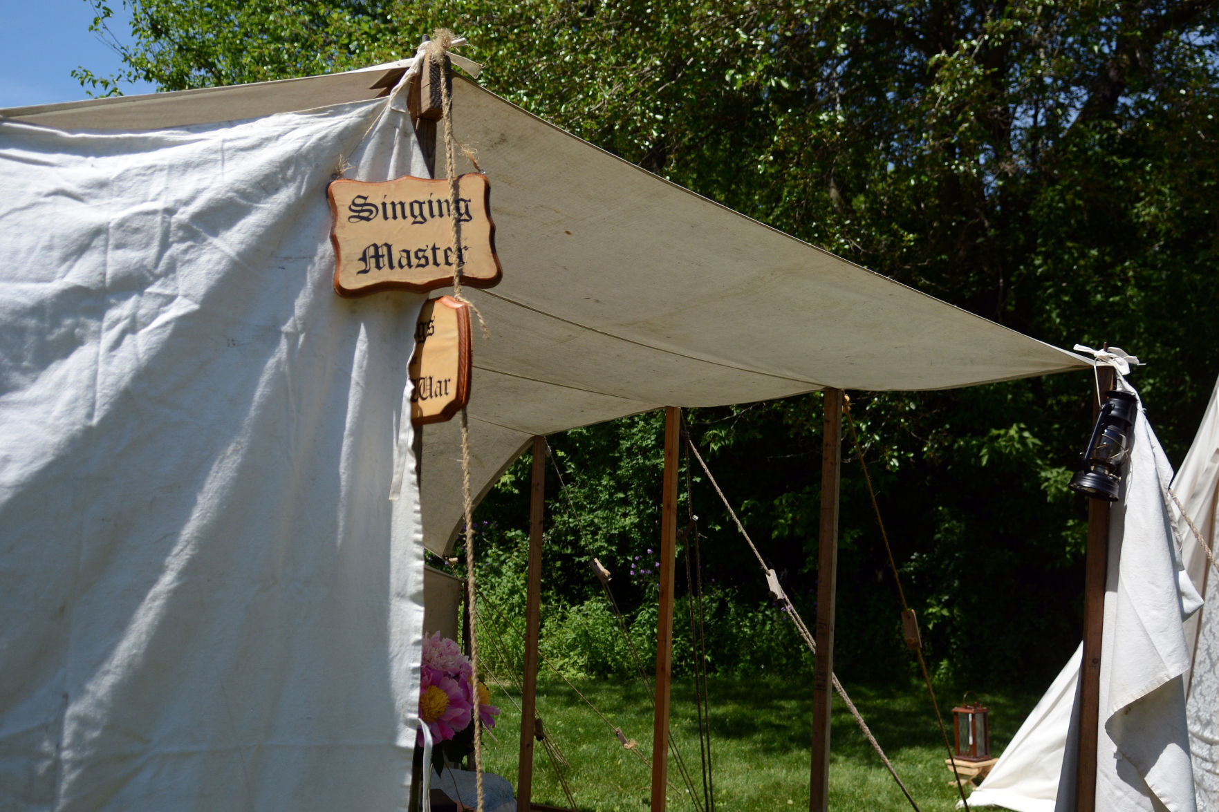 Historical reenactment at Indian Agency House